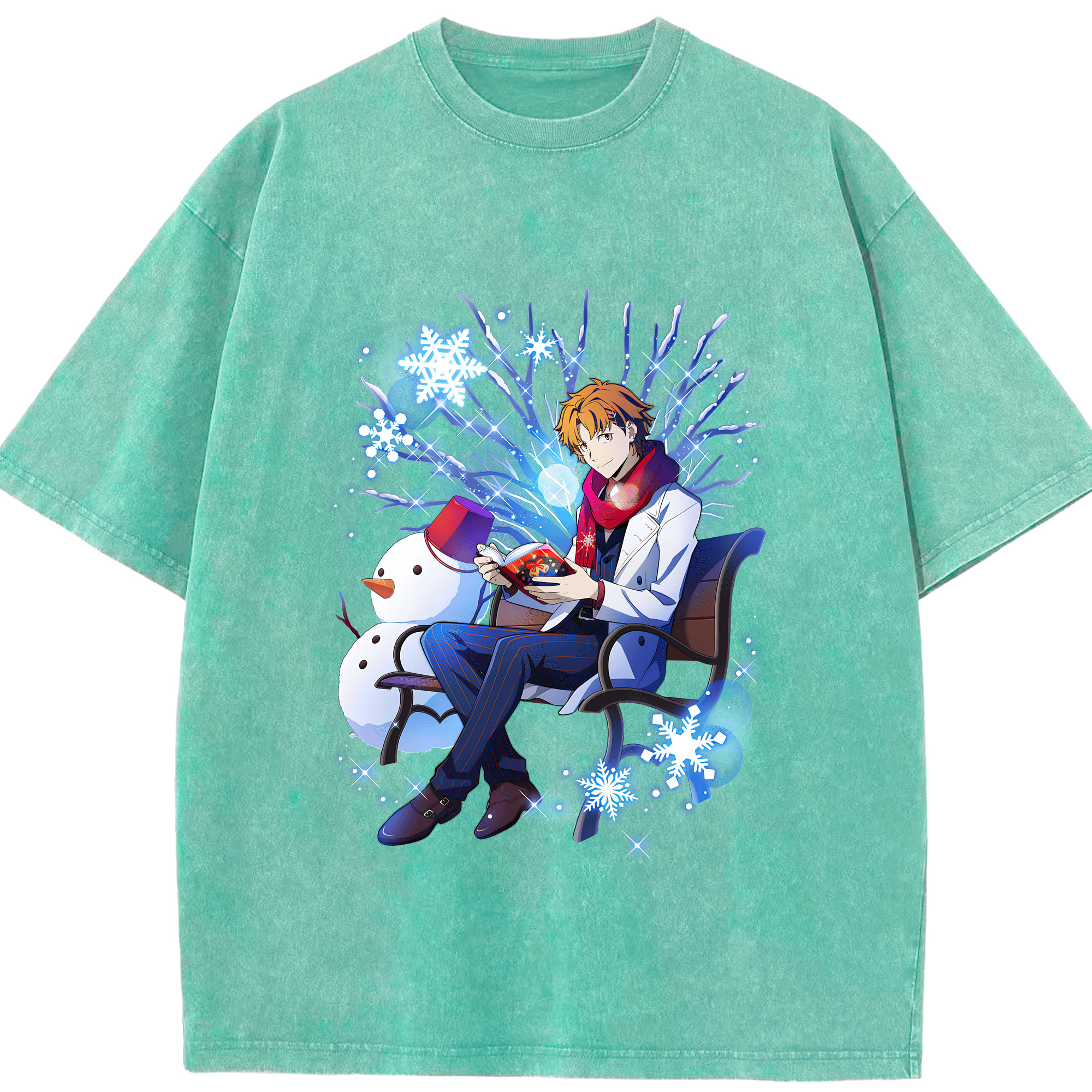 （画像用） 文豪ストレイドッグス Bungo Stray Dogs 綿100% ヴィンテージ風 半袖Tシャツ（フロントプリント）